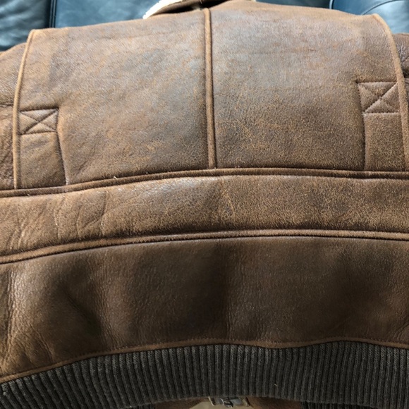 Warm Winter ❄️ leather vest shearling mountain man - Picture 11 of 11